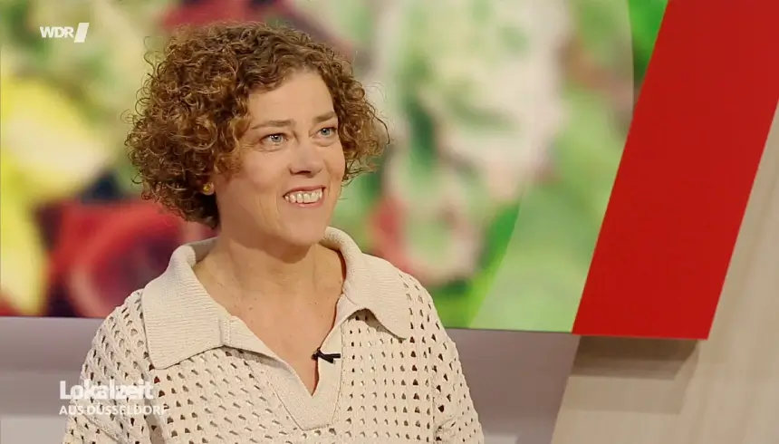 Melanie Unterberg bei der WDR Lokalzeit Düsseldorf