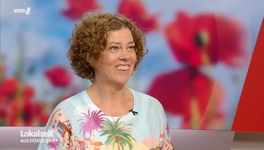 Melanie Unterberg bei der WDR-Lokalzeit