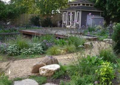 Naturnaher Garten mit Stauden und Gräsern in Düsseldorf